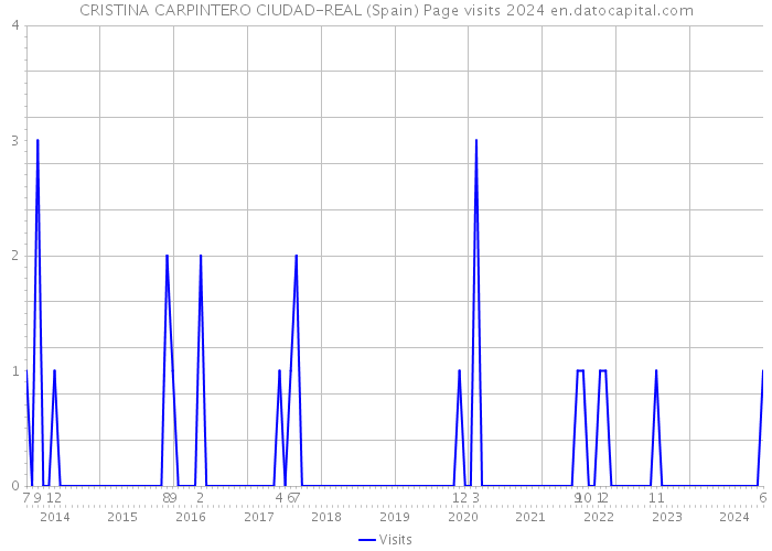 CRISTINA CARPINTERO CIUDAD-REAL (Spain) Page visits 2024 