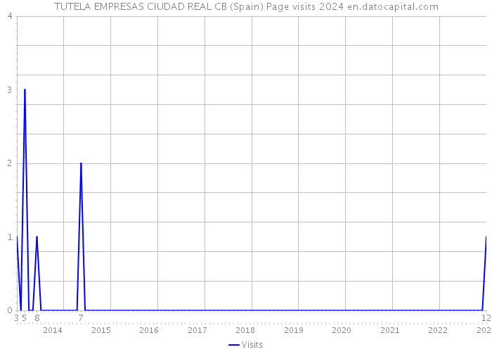 TUTELA EMPRESAS CIUDAD REAL CB (Spain) Page visits 2024 