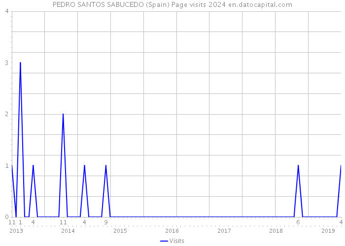 PEDRO SANTOS SABUCEDO (Spain) Page visits 2024 