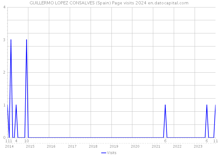 GUILLERMO LOPEZ CONSALVES (Spain) Page visits 2024 