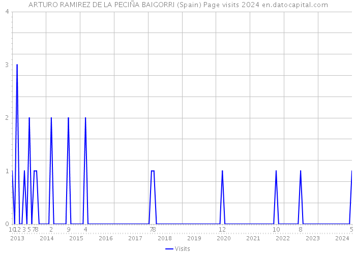 ARTURO RAMIREZ DE LA PECIÑA BAIGORRI (Spain) Page visits 2024 