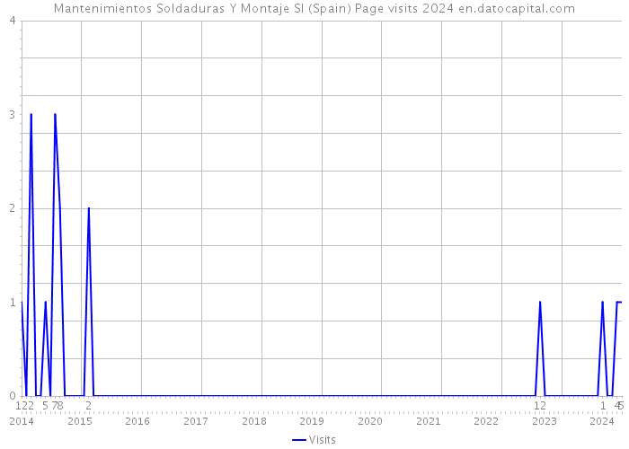 Mantenimientos Soldaduras Y Montaje Sl (Spain) Page visits 2024 