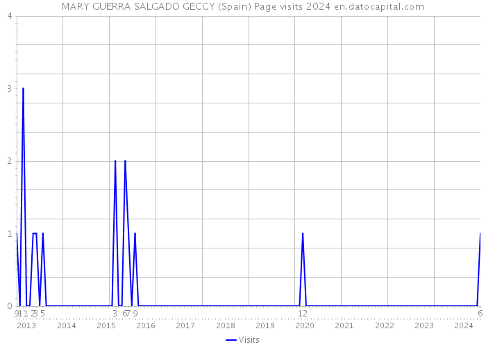 MARY GUERRA SALGADO GECCY (Spain) Page visits 2024 