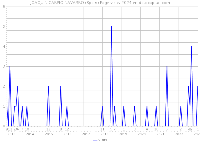 JOAQUIN CARPIO NAVARRO (Spain) Page visits 2024 