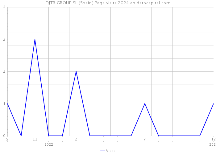 DJTR GROUP SL (Spain) Page visits 2024 