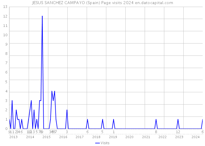 JESUS SANCHEZ CAMPAYO (Spain) Page visits 2024 