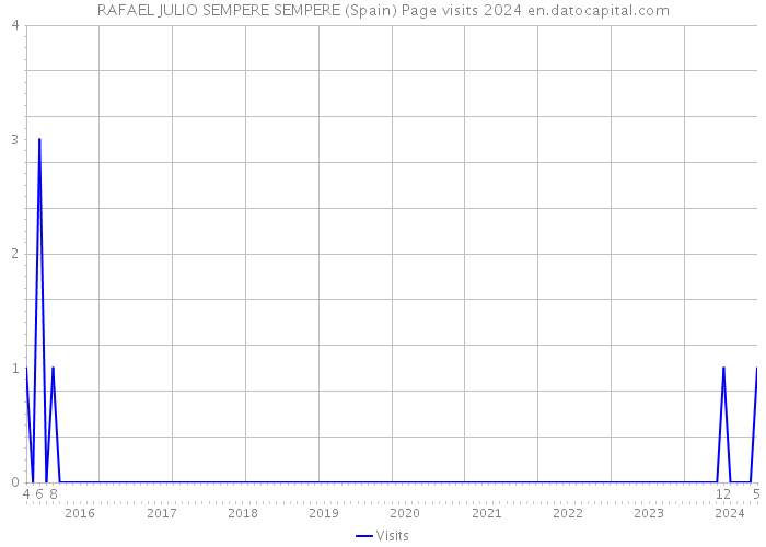 RAFAEL JULIO SEMPERE SEMPERE (Spain) Page visits 2024 