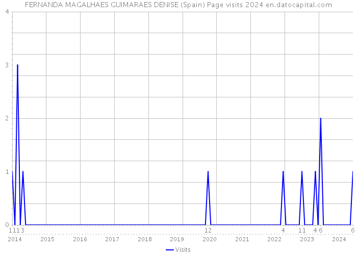 FERNANDA MAGALHAES GUIMARAES DENISE (Spain) Page visits 2024 