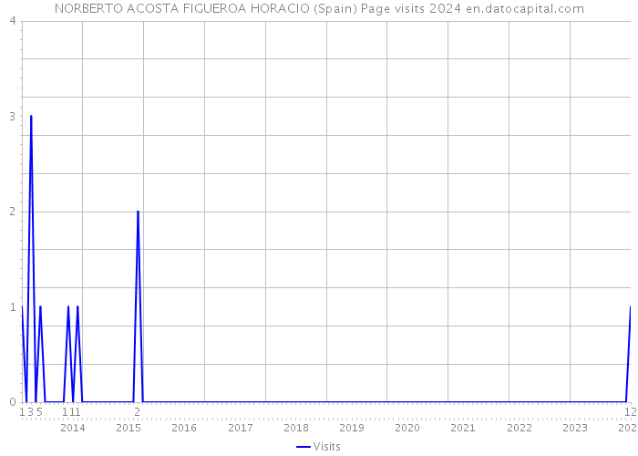 NORBERTO ACOSTA FIGUEROA HORACIO (Spain) Page visits 2024 