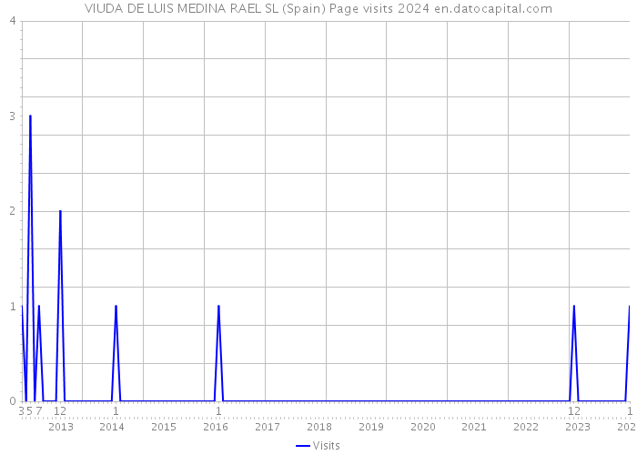VIUDA DE LUIS MEDINA RAEL SL (Spain) Page visits 2024 