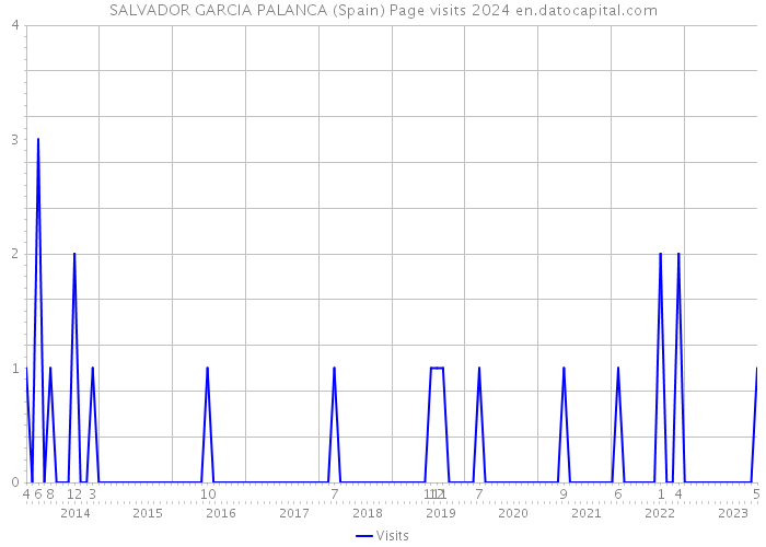 SALVADOR GARCIA PALANCA (Spain) Page visits 2024 