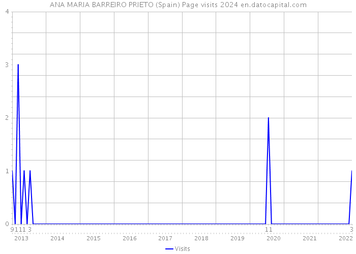 ANA MARIA BARREIRO PRIETO (Spain) Page visits 2024 
