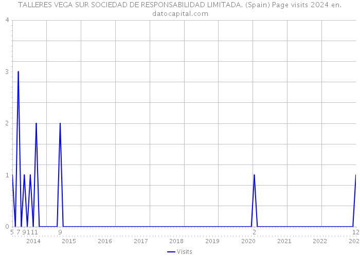 TALLERES VEGA SUR SOCIEDAD DE RESPONSABILIDAD LIMITADA. (Spain) Page visits 2024 