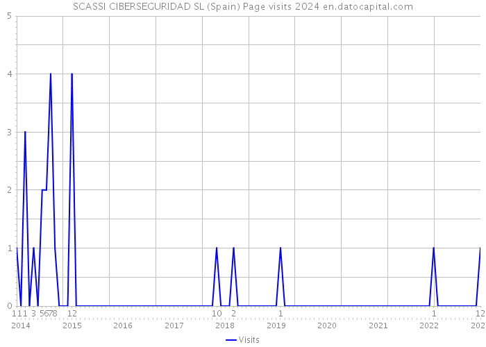 SCASSI CIBERSEGURIDAD SL (Spain) Page visits 2024 