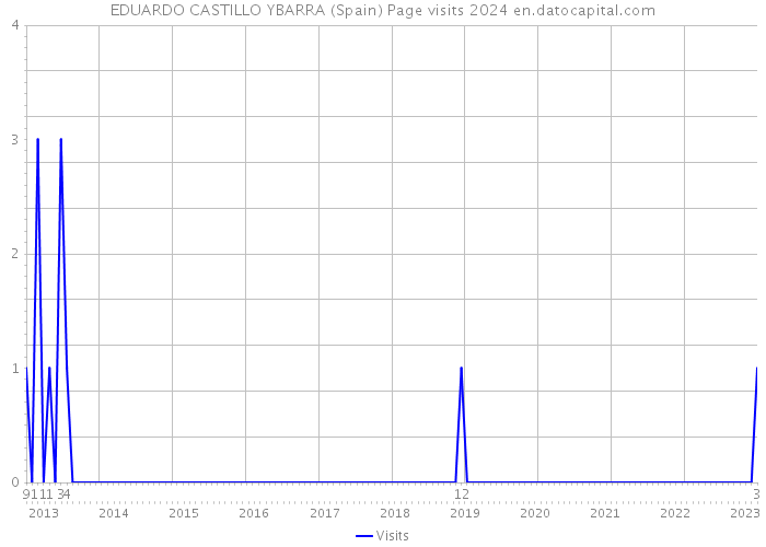 EDUARDO CASTILLO YBARRA (Spain) Page visits 2024 