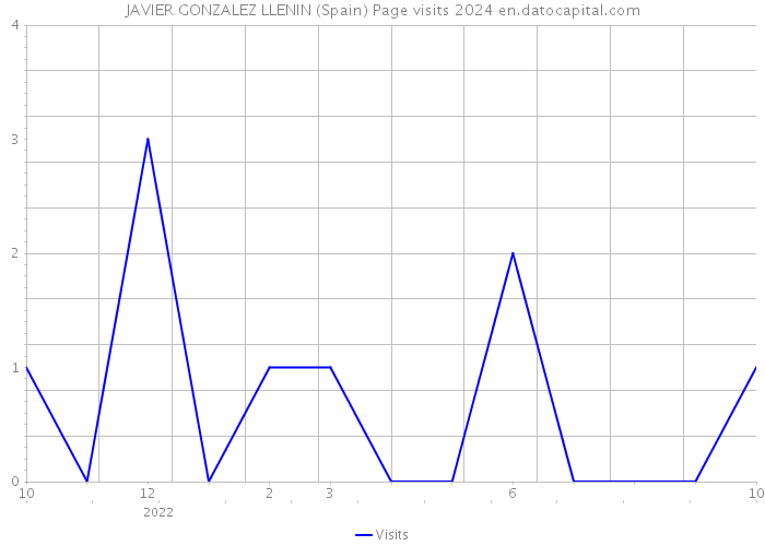 JAVIER GONZALEZ LLENIN (Spain) Page visits 2024 