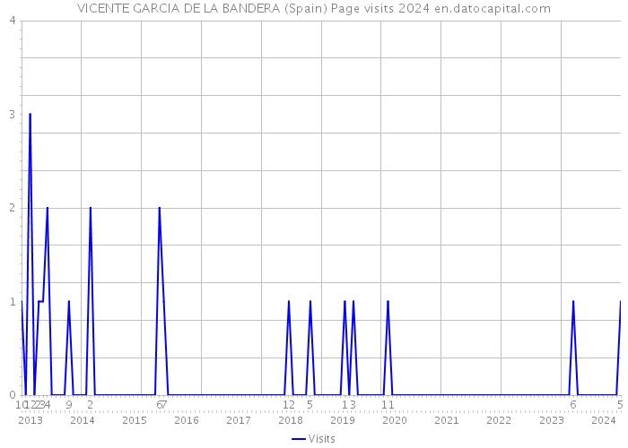VICENTE GARCIA DE LA BANDERA (Spain) Page visits 2024 