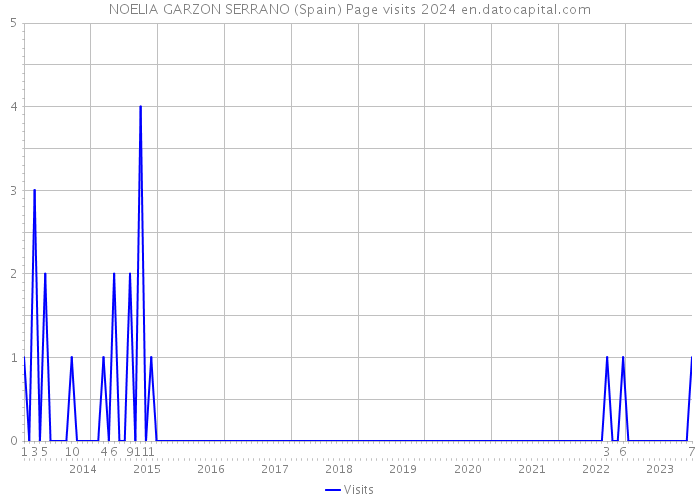NOELIA GARZON SERRANO (Spain) Page visits 2024 