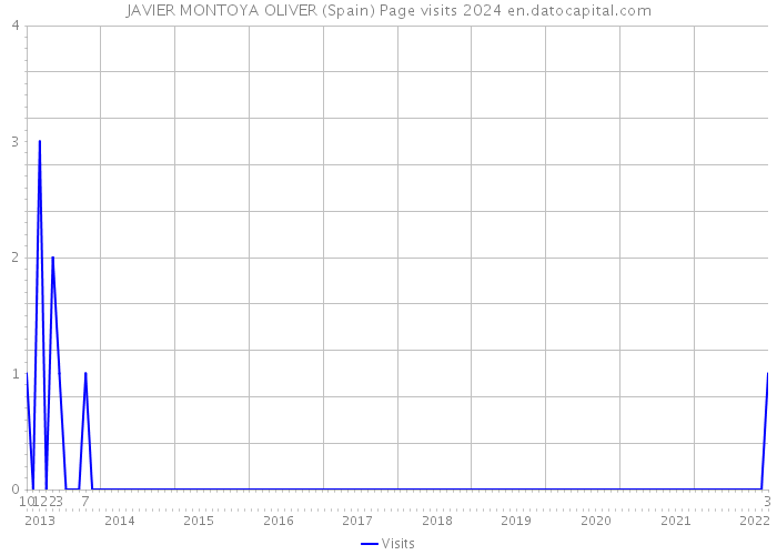 JAVIER MONTOYA OLIVER (Spain) Page visits 2024 