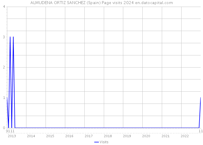 ALMUDENA ORTIZ SANCHEZ (Spain) Page visits 2024 