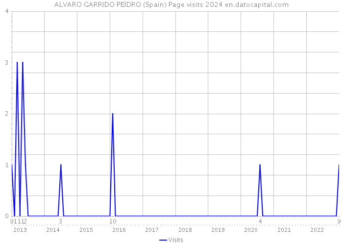 ALVARO GARRIDO PEIDRO (Spain) Page visits 2024 