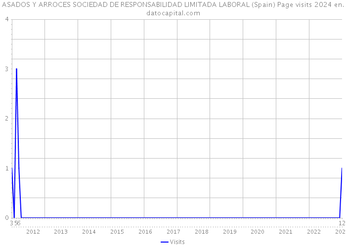 ASADOS Y ARROCES SOCIEDAD DE RESPONSABILIDAD LIMITADA LABORAL (Spain) Page visits 2024 