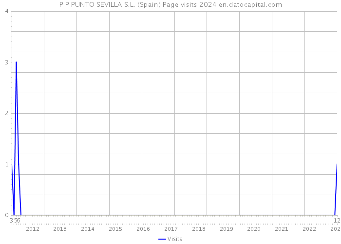 P P PUNTO SEVILLA S.L. (Spain) Page visits 2024 