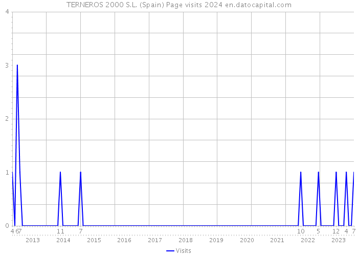 TERNEROS 2000 S.L. (Spain) Page visits 2024 