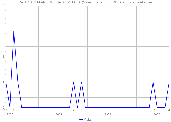 ERAIKIN OMALAR SOCIEDAD LIMITADA (Spain) Page visits 2024 