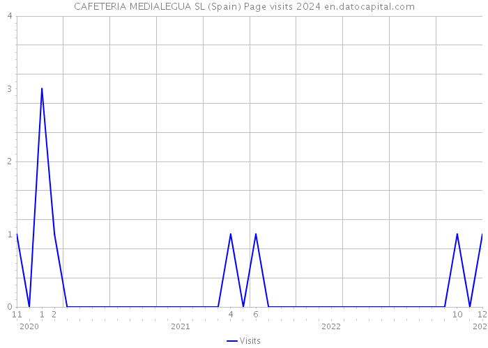 CAFETERIA MEDIALEGUA SL (Spain) Page visits 2024 
