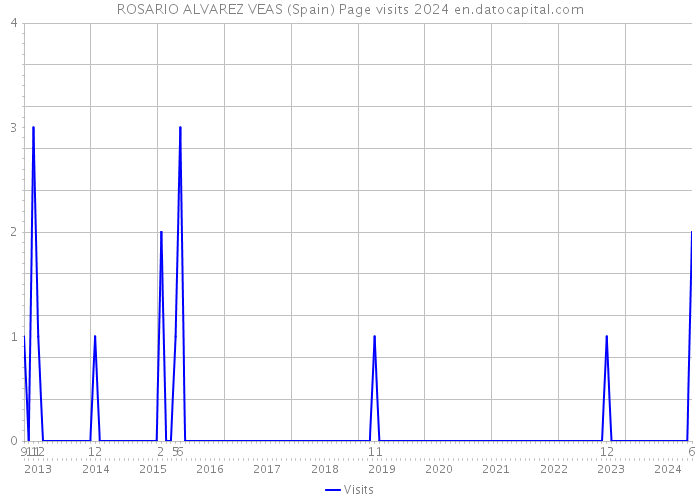 ROSARIO ALVAREZ VEAS (Spain) Page visits 2024 