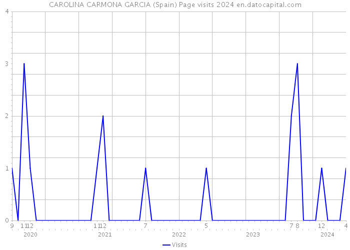 CAROLINA CARMONA GARCIA (Spain) Page visits 2024 