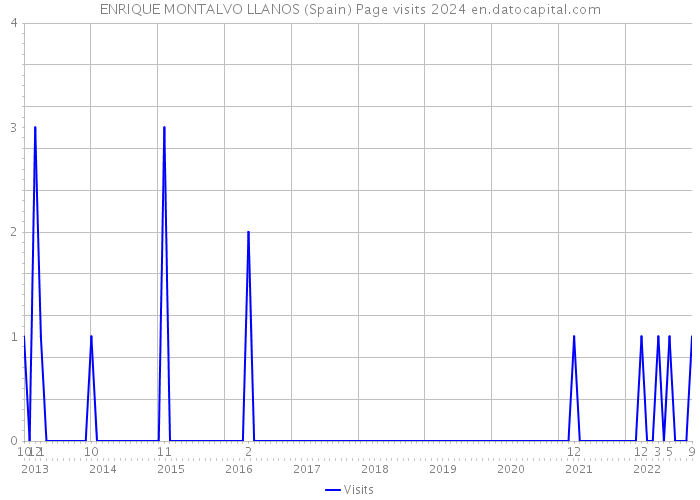 ENRIQUE MONTALVO LLANOS (Spain) Page visits 2024 