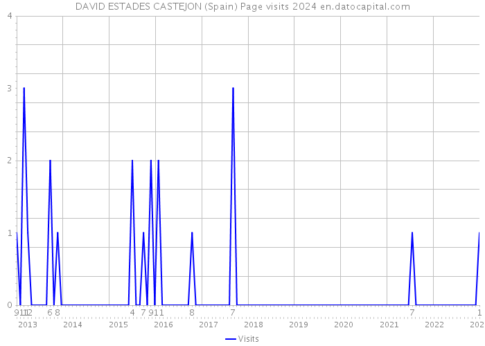 DAVID ESTADES CASTEJON (Spain) Page visits 2024 