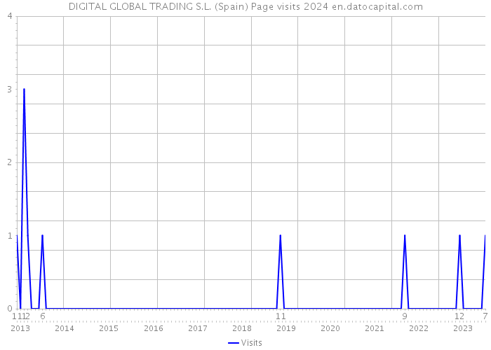 DIGITAL GLOBAL TRADING S.L. (Spain) Page visits 2024 