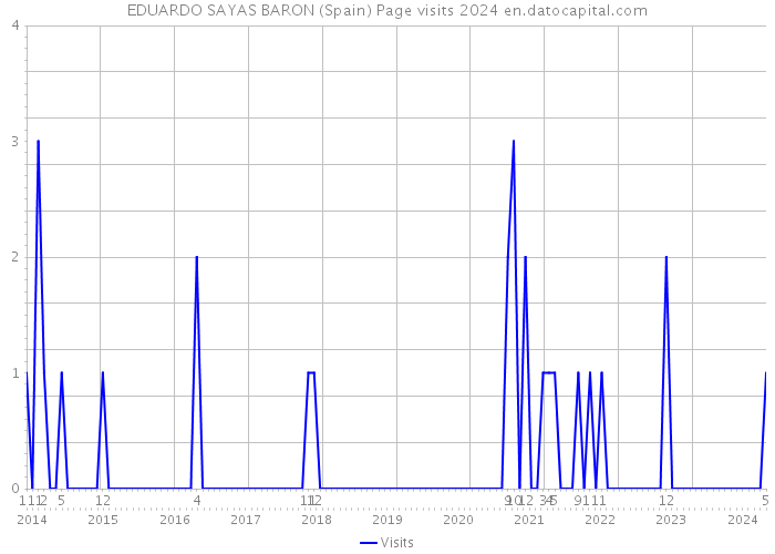 EDUARDO SAYAS BARON (Spain) Page visits 2024 
