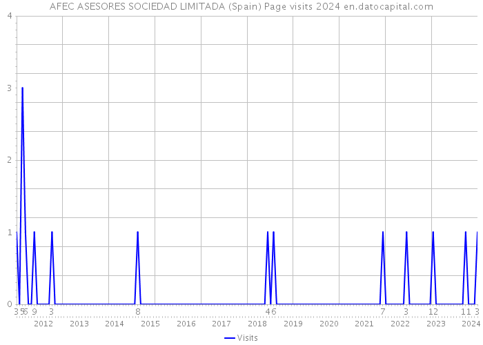 AFEC ASESORES SOCIEDAD LIMITADA (Spain) Page visits 2024 
