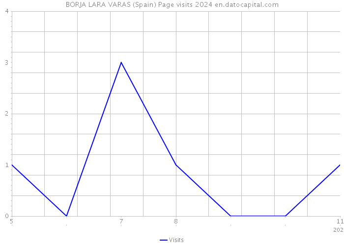 BORJA LARA VARAS (Spain) Page visits 2024 