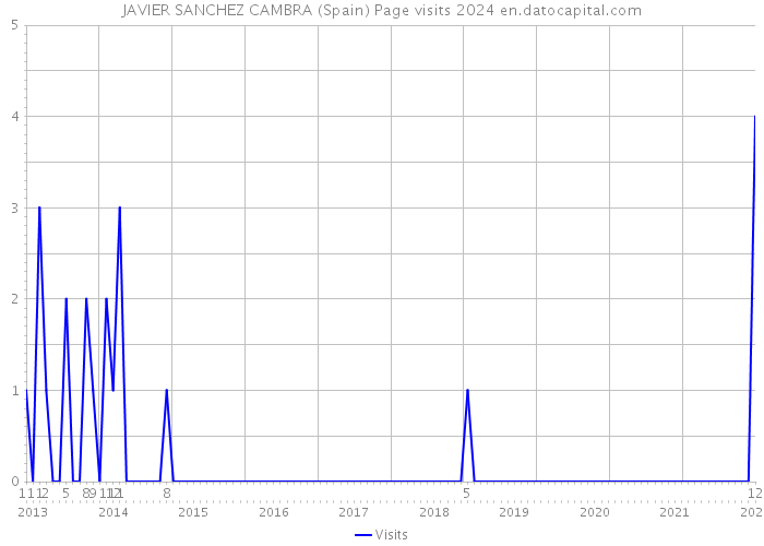 JAVIER SANCHEZ CAMBRA (Spain) Page visits 2024 