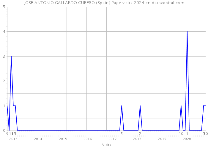 JOSE ANTONIO GALLARDO CUBERO (Spain) Page visits 2024 