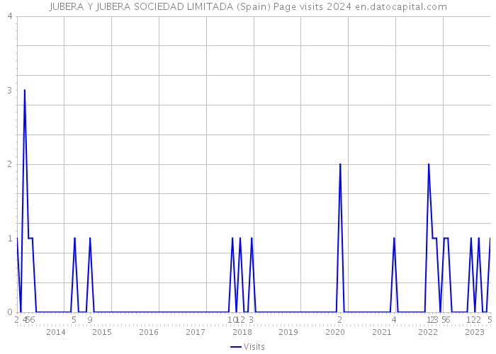 JUBERA Y JUBERA SOCIEDAD LIMITADA (Spain) Page visits 2024 