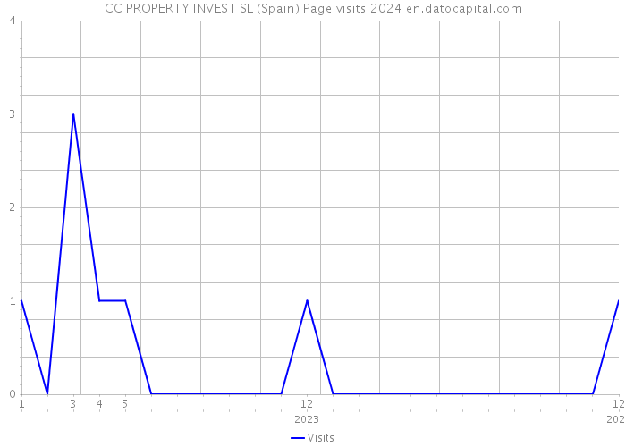 CC PROPERTY INVEST SL (Spain) Page visits 2024 