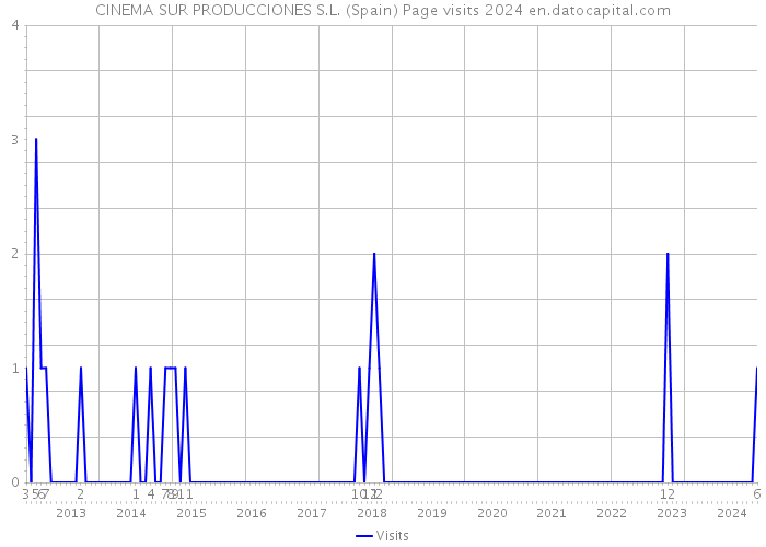 CINEMA SUR PRODUCCIONES S.L. (Spain) Page visits 2024 