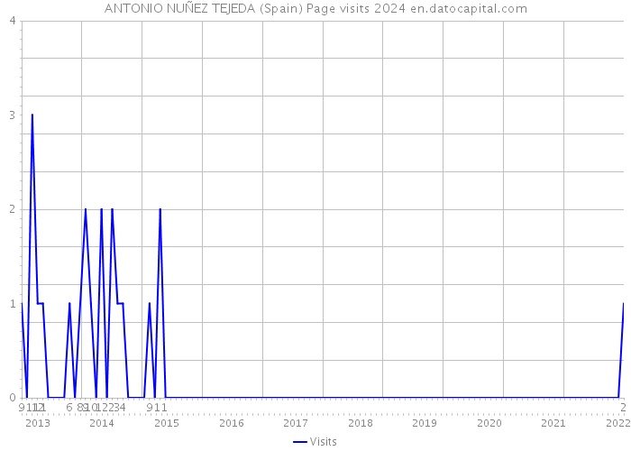 ANTONIO NUÑEZ TEJEDA (Spain) Page visits 2024 
