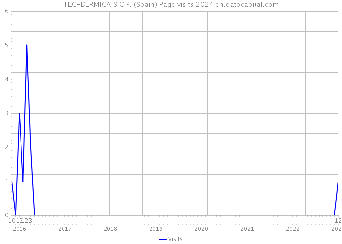 TEC-DERMICA S.C.P. (Spain) Page visits 2024 