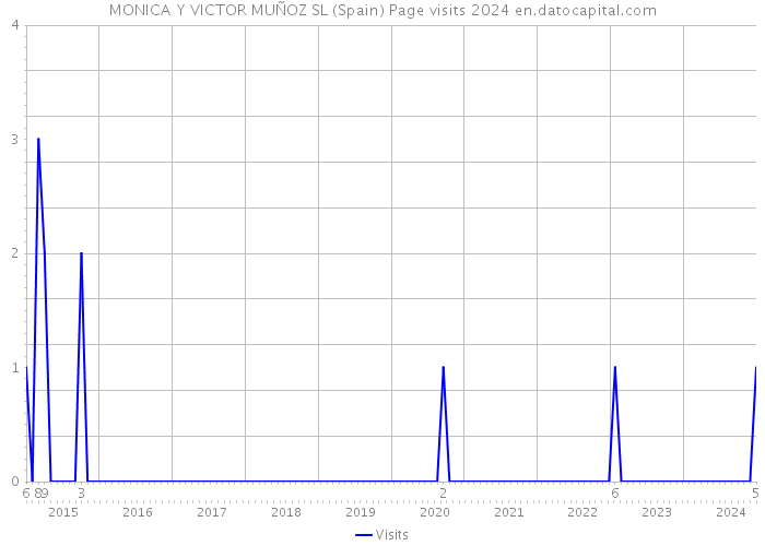 MONICA Y VICTOR MUÑOZ SL (Spain) Page visits 2024 