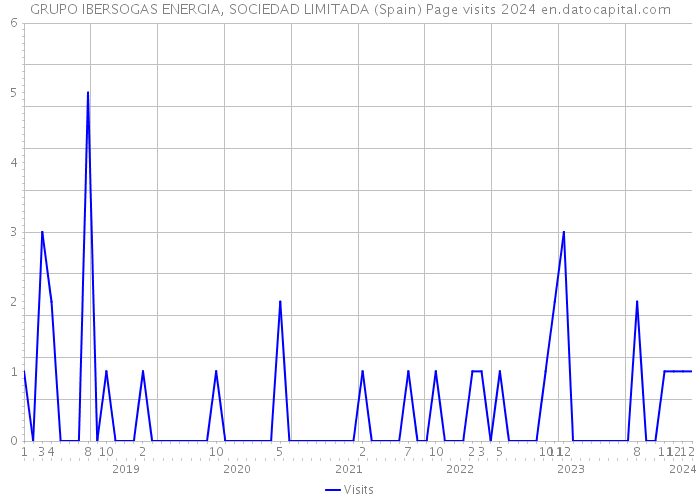 GRUPO IBERSOGAS ENERGIA, SOCIEDAD LIMITADA (Spain) Page visits 2024 