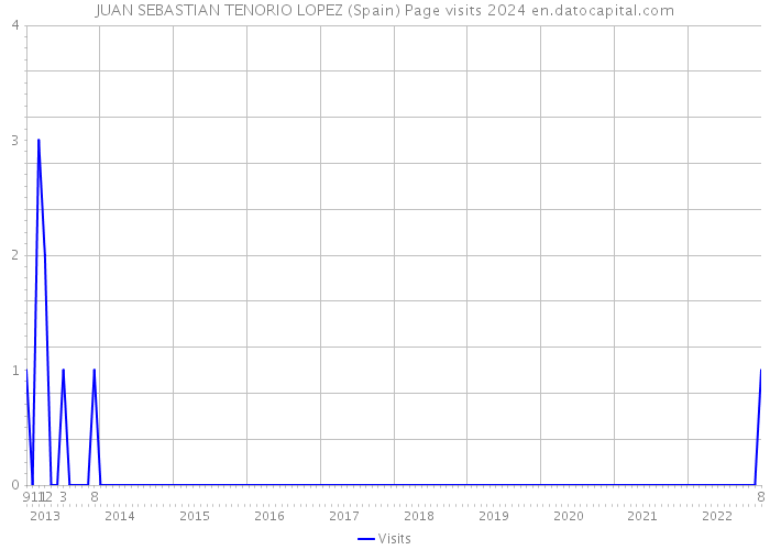 JUAN SEBASTIAN TENORIO LOPEZ (Spain) Page visits 2024 