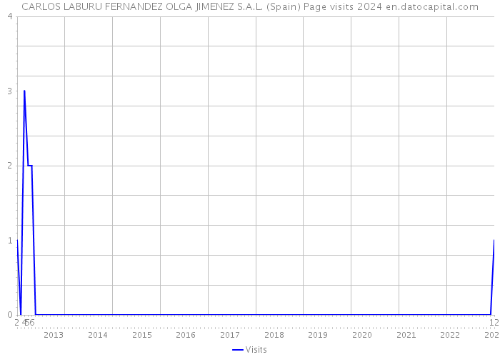 CARLOS LABURU FERNANDEZ OLGA JIMENEZ S.A.L. (Spain) Page visits 2024 