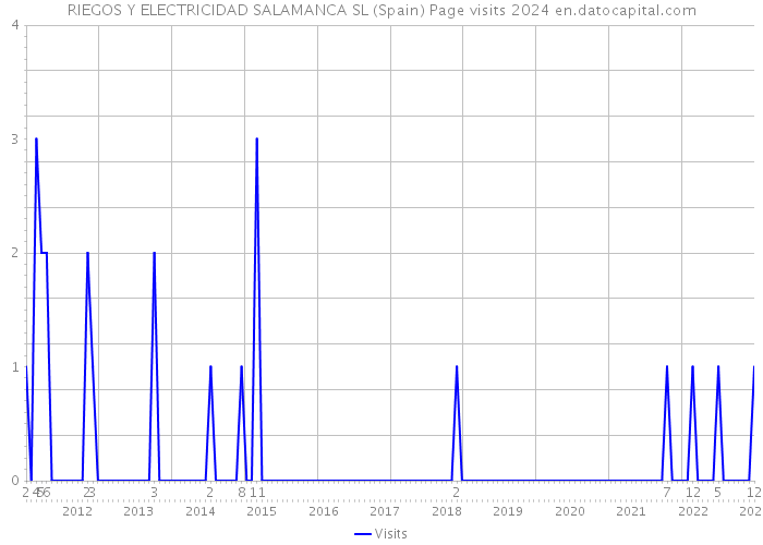 RIEGOS Y ELECTRICIDAD SALAMANCA SL (Spain) Page visits 2024 